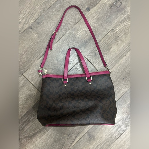Coach Brown and Pink Women's Bag - Picture 3 of 7